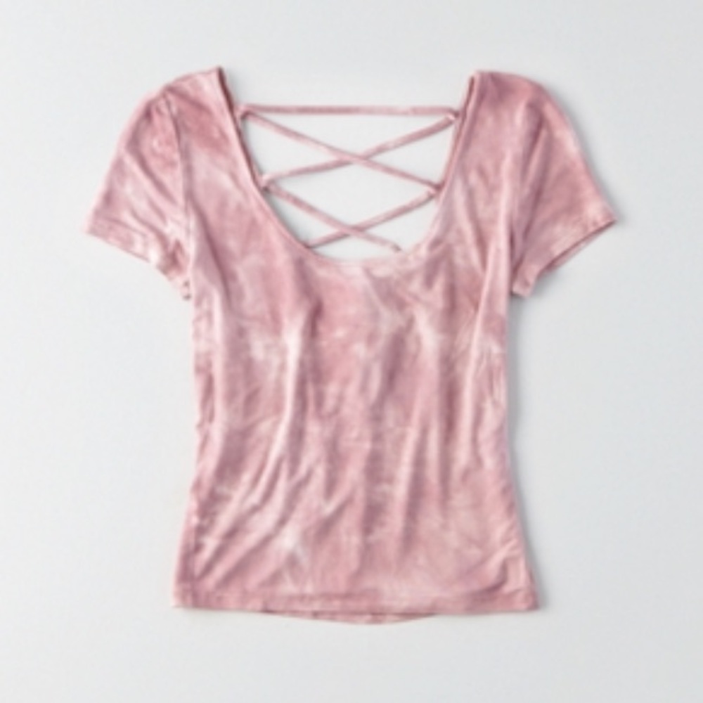 AE Soft and Sexy Lace Up Tie Back Top